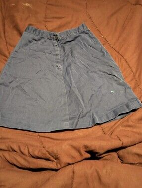 Vintage Navy Skirt with Unique Camp Fire Pocket Button‎ - XXS